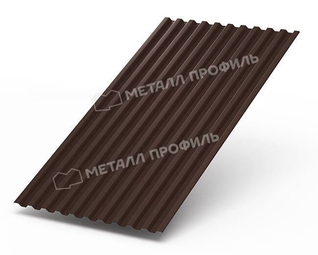 Профнастил С21 х 1000 - B (Steelmatt-20-8017-0.4±0.08мм) в Дедовске