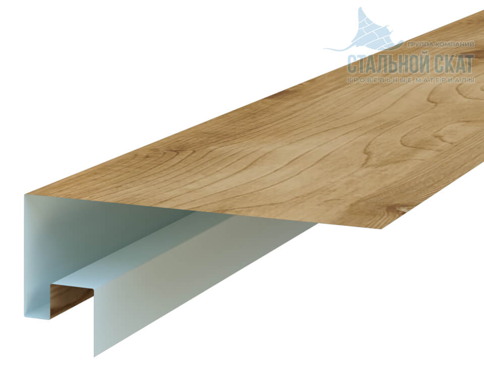 Фото: Планка откоса сложная 3D Woodstock 230х75х2000 (ECOSTEEL_MA-01-Сосна-0.5) в Дедовске