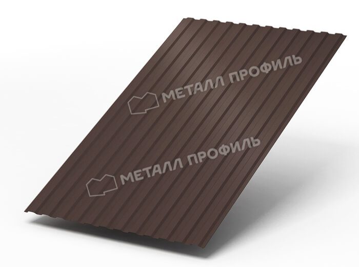 Профнастил МП10 х 1100 - A (ПЭ-01-8017Color-0.4±0.08мм) в Дедовске