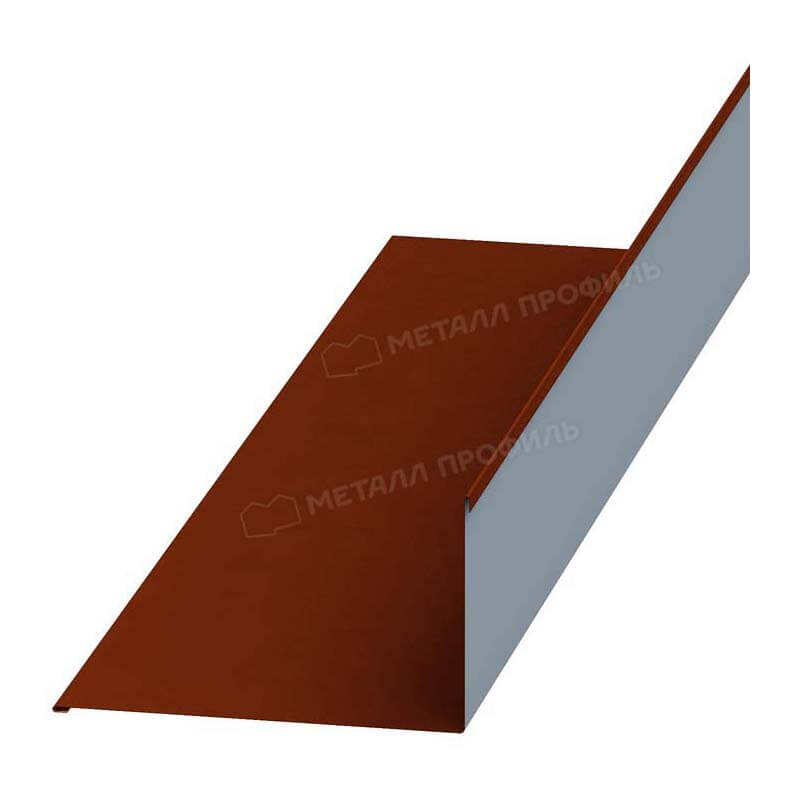 Фото: Планка примыкания верхняя 250х147х2000 (AGNETA-03-CopperCopper-0.5) в 