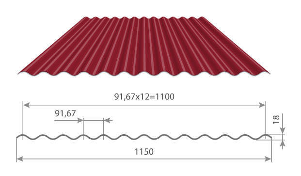 Профнастил МП18 х 1100 - B (VALORI-20-OxiBeige-0.5) в Дедовске