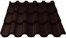 Фото: Металлочерепица МП Монтекристо-S (VALORI-20-DarkBrown-0.5) в Дедовске