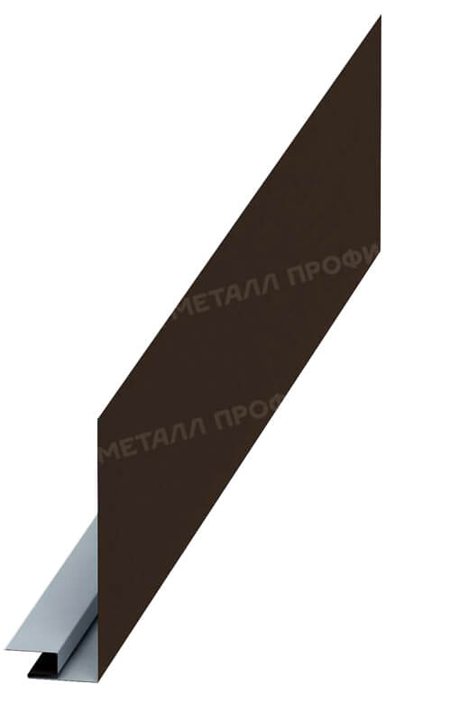 Планка карнизного свеса сложная 185х50х2000 (VALORI-20-Brown-0.5)