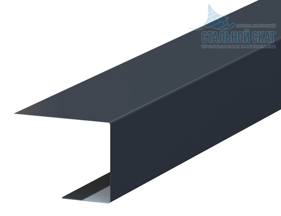 Планка завершающая FASTCLICK 50х38х3000 NormanMP (ПЭ-01-7016-0.5)