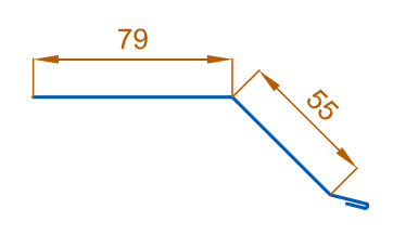 Планка капельник 79х55х2000 NormanMP (ПЭ-01-RR32-0.5)