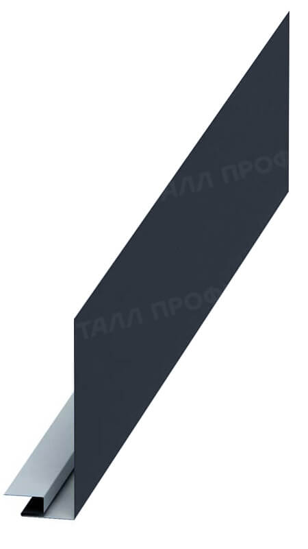 Планка карнизного свеса сложная 185х50х2000 (VikingMP E-20-7016-0.5)