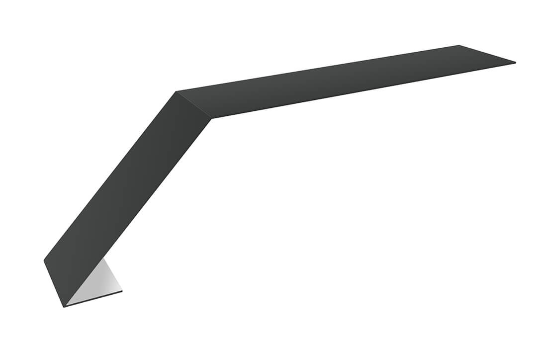 Планка карнизная для мягкой кровли 100х60 0,5 Satin Matt RAL 7016 антрацитово-серый (3м)