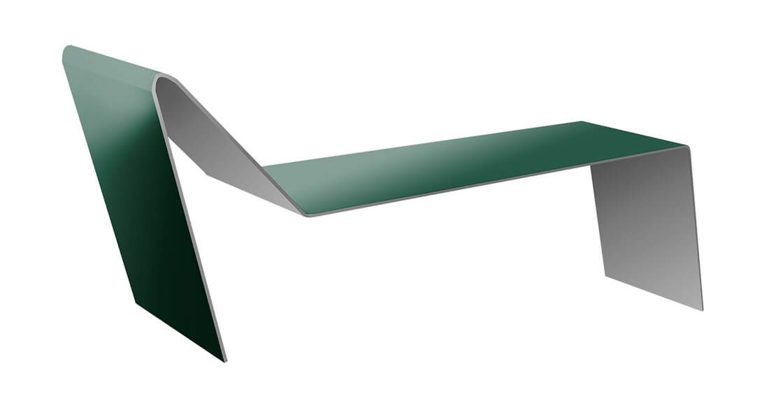 Планка примыкания для мягкой кровли 0,5 Satin с пленкой RAL 6005 зеленый мох (2м)