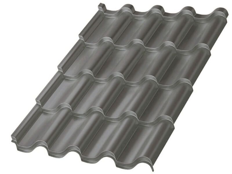 Металлочерепица МП Монтерроса-S (PURETAN-20-RR23-0.5)